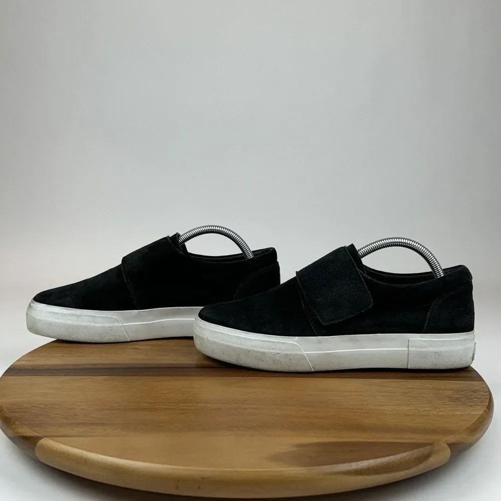 Womens Vince Cage Black Suede Casual Slip On Platform Sneakers Shoes‎ Size 9 M